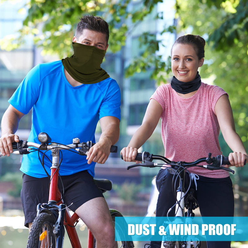 Mască de ciclism pentru gât, unisex, material respirabil Spandex/Lycra, protecție solară, personalizare disponibilă