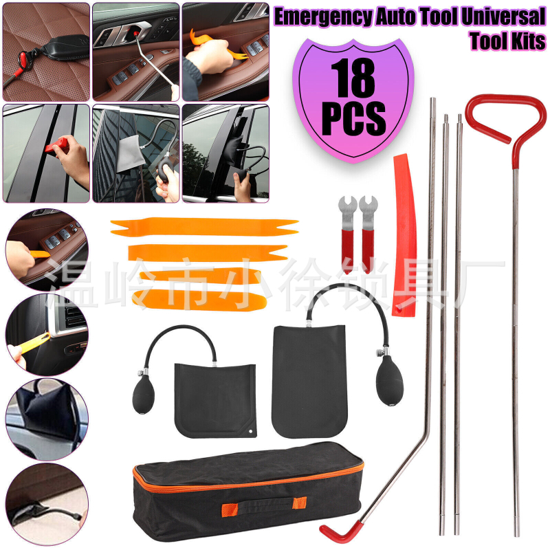 XG sada na opravu dverí auta s push-pull hákom a airbagom, nastaviteľný nástroj na montáž dverí a okien, viacúčelový hák-nástroj - XG