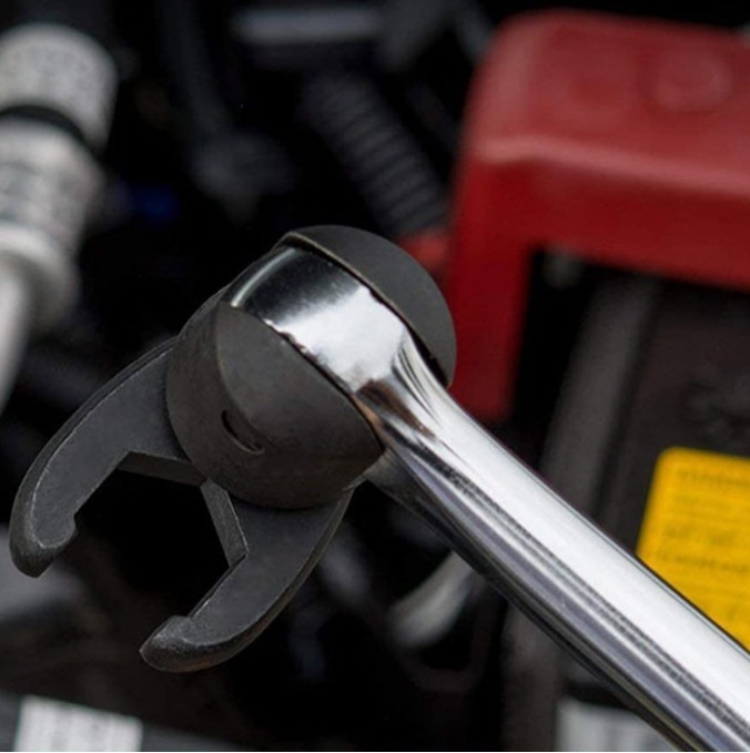 Luxu 19-dielny Crowfoot kľúč set Jumbo, 3/8 in a 1/2 in pohon, No.45 oceľ