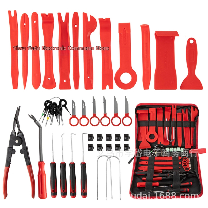 Yudai auto siseviimistluse demonteerimise tööriistade komplekt ustepaneelidele ja heliremondiks — plastikust tööriistad, PP, netokaal 912 g