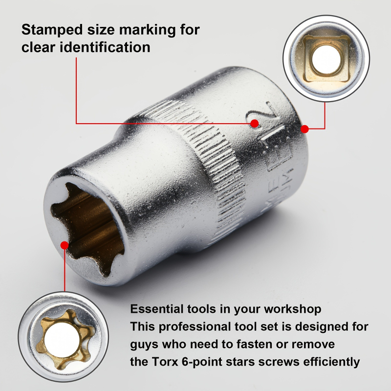 14-dielny hviezdicový súpravový set z chróm-vanádiovej ocele, pre automobilové použitie