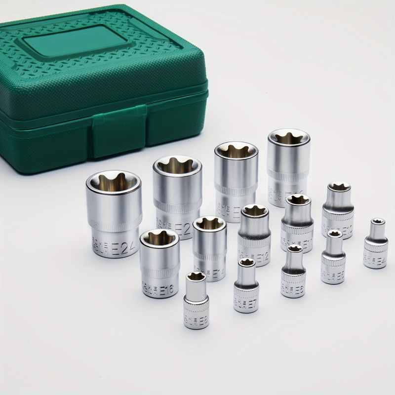 14-dielny hviezdicový súpravový set z chróm-vanádiovej ocele, pre automobilové použitie