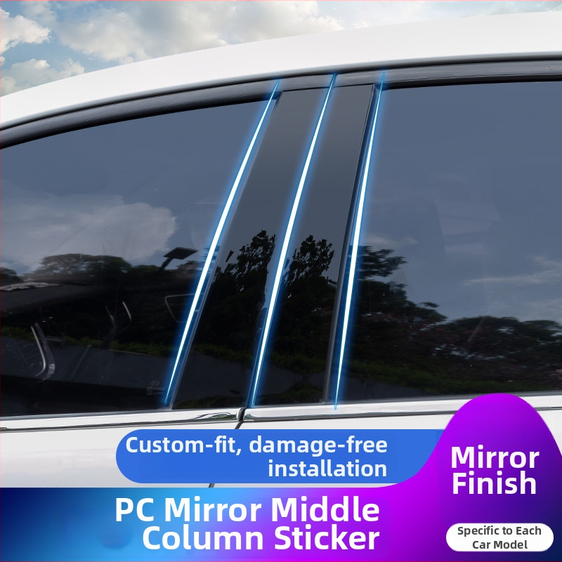 Pás okna automobilu s PC zrkadlovým stredovým stĺpikom – Oakford, PC plast, bez prispôsobenia