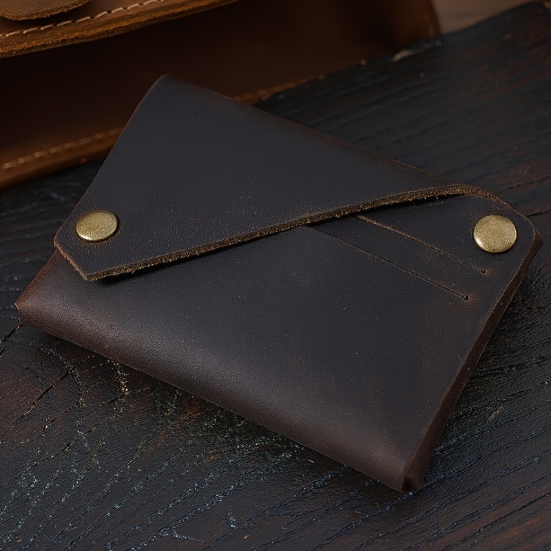 Hoshino Retro kožený obal na karty s viacerými priečinkami, unisex peňaženka na identifikačné karty, prispôsobiteľné logo