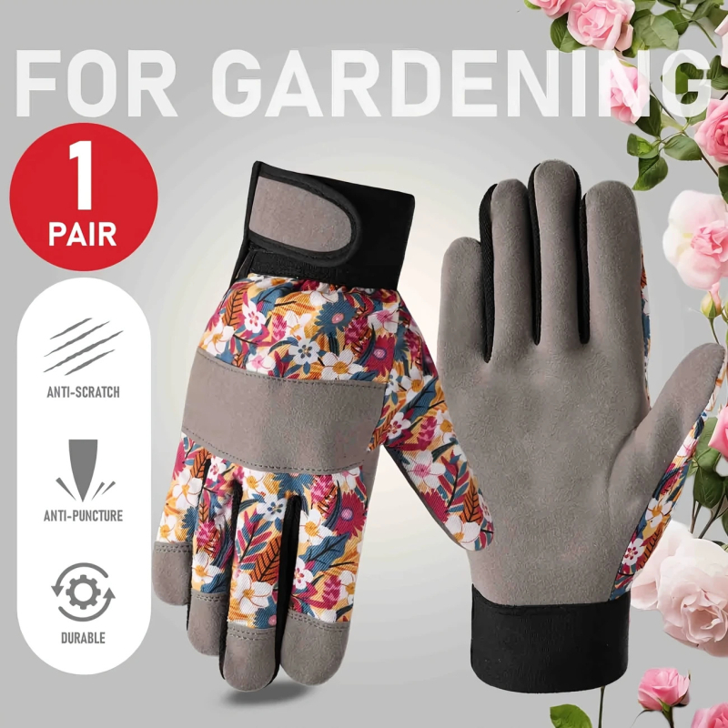 DURADARE Záhradné rukavice, mikrovlákno, sada 3 kusov, ochrana proti bodnutiu a tŕňom, odolné voči opotrebeniu