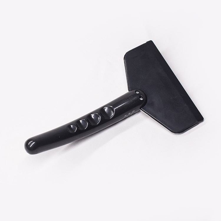 Deluxe Small Snow Shovel - dvojúčelová snehová lopata pre dom a auto, z nehrdzavejúcej ocele, škrabka na sklo, chráni lak, prispôsobiteľné spracovanie