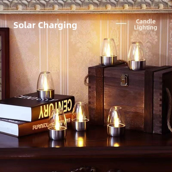 Solárna sviečka do záhrady – Model 220301, LED, IP44, 6–12 hodín svietenia, výkon 0,06 W