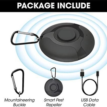 Ηλεκτρονικό απωθητικό κουνουπιών - υπερηχοτικό απωθητικό εντόμων, σε σχήμα ζώου, φόρτιση USB, 5V, 13–95 kHz, 7 ζώνες, Μοντέλο 888