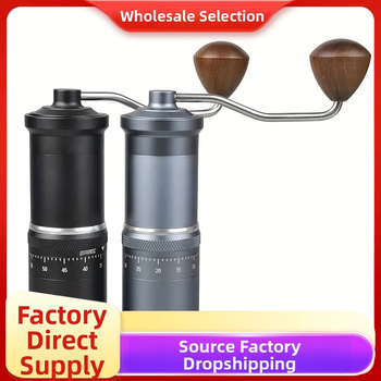 Ručný mlynček na kávu pre zrná, moderný jednoduchý dizajn, tlač loga k dispozícii, licencované súkromné značky