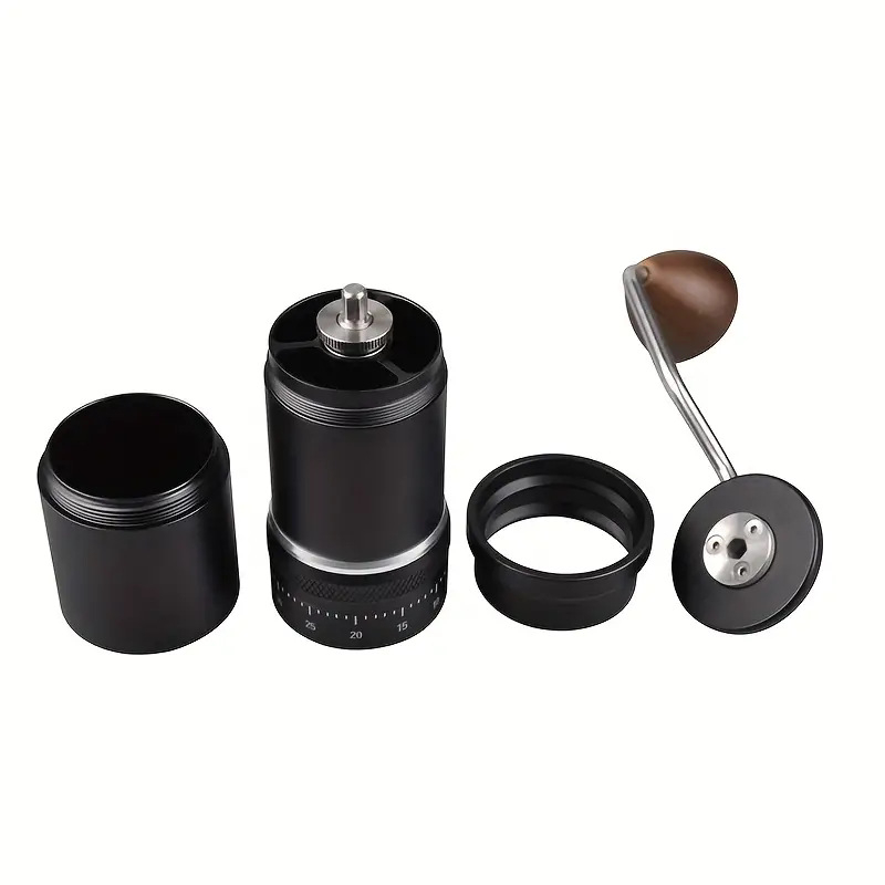 Ръчна кафемелачка за кафе на зърна, ръчно въртене, модерен прост дизайн, печат на лого наличен, лицензирани частни марки