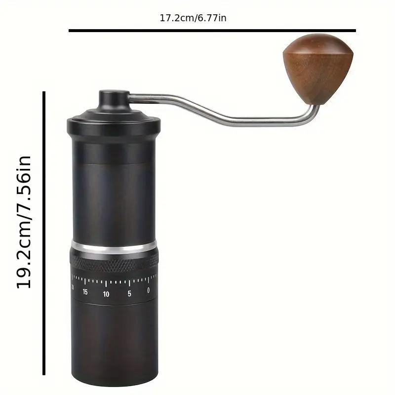 Ръчна кафемелачка за кафе на зърна, ръчно въртене, модерен прост дизайн, печат на лого наличен, лицензирани частни марки