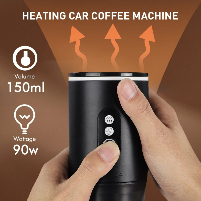 Капсулна портативна кафе машина – 3-в-1, напълно автоматична, с възможност за персонализация, пускане през 2025 г., тегло 502 г