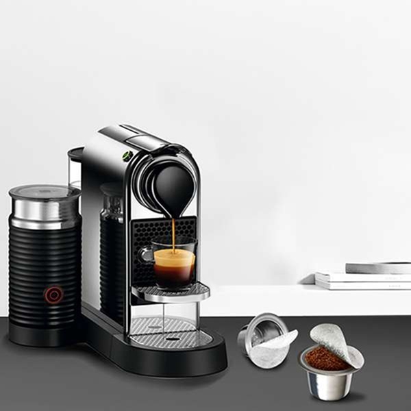 204 ks škrupín kapsúl kompatibilných s Nespresso, naplnené, DIY súprava s hliníkovou fóliou