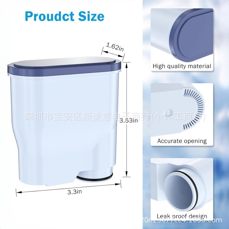 Filter na vodu pre kávovar CA6903/10 s aktívnym uhlím, plastové puzdro