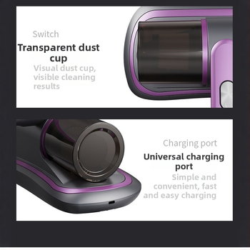 Bezdrôtový ručný odstraňovač roztočov s UV sterilizáciou, čistiaca kefová hlava na roztoče, prachový zásobník 0–0.1 L, hlučnosť 46–70 dB