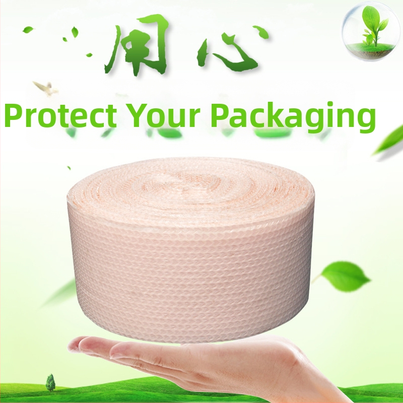 Keskmise mulliga kaitseline kile, paksendatud pakkimisõmblus- kasutamiseks kosmeetika ja keraamika jaoks, mullide diameeter 1,5 cm, mullide kõrgus 5 mm, tihedus 80 g/m²