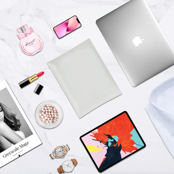 Ātrās piegādes somiņa drēbēm ar gaisa kolonnas iesaiņojumu, ūdensizturīga transporta iepakojums, 4 cm noslēguma garums, 100% tīrs materiāls, PET/PE/LDPE