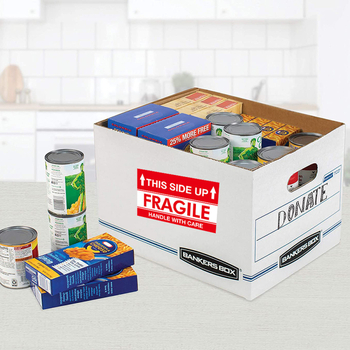 Krehká nálepka pre balenie a odosielanie | Kruh tvar, lepidlo na medenú platňu, farebná tlač, dlhodobá teplotná odolnosť 150°C, hrúbka 0.1 mm