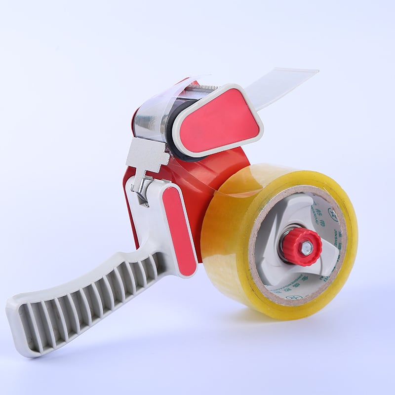Jinsheng Ръчна резачка за лента и запечатване на кутии, пластмаса, модел #900003, ширина лентата до 48 мм, тегло 390 г