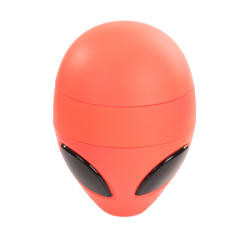 Grinder za bilje s oblikom izvanzemljanina, trostruki sloj, cinkova legura, s prostorom za pohranu