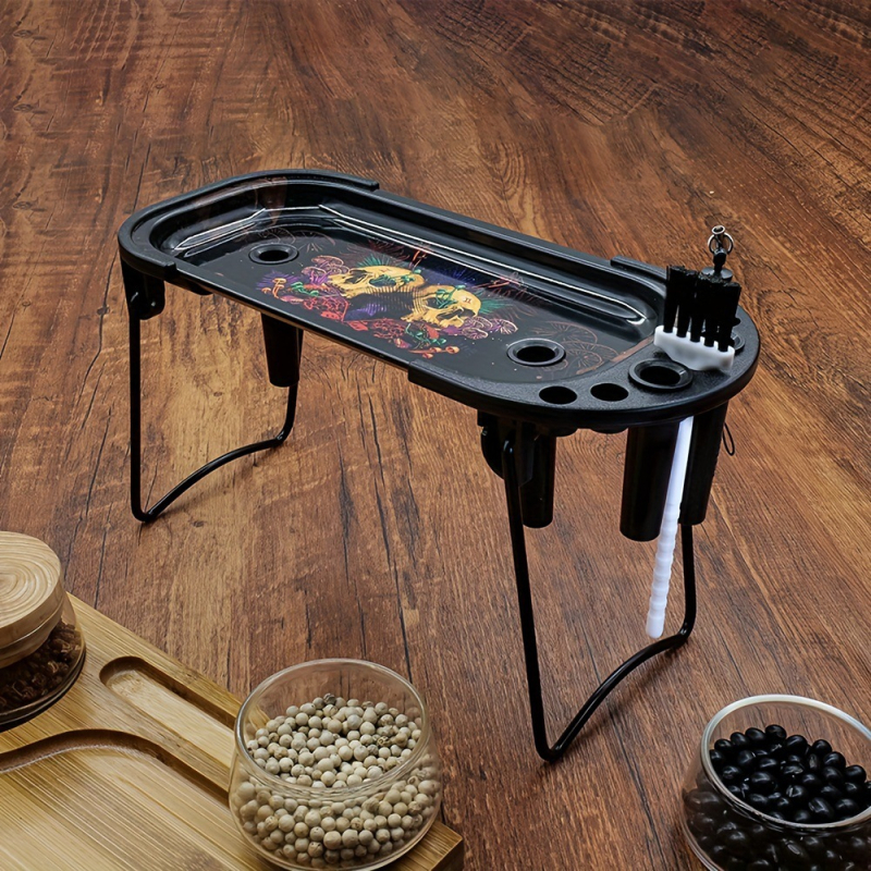 Sada podnosov na cigarety - bohémsky štýl, vetruodolný, pracovný stôl, logo Can