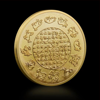 Langhui crafts pamätná medaila z kovovej zliatiny v koženom darčekovom boxe, čínskeho štýlu