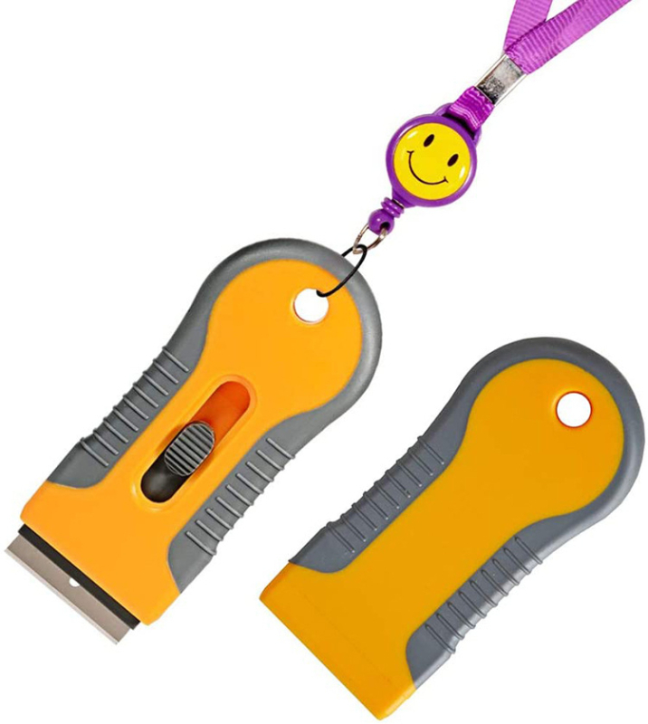 Fast Leopard 32-dielny set na čistenie lepidla – mini prenosný škrabka na okná a nálepky