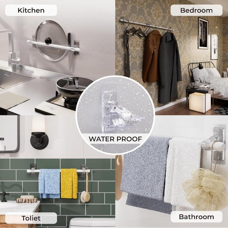 Samoadhézny držiak na závesovú tyč, bez vŕtania, model I-155