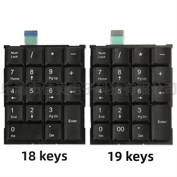 Prenosná mini numerická klávesnica do kancelárie so 17/18/19 klávesami, káblové pripojenie, ABS telo
