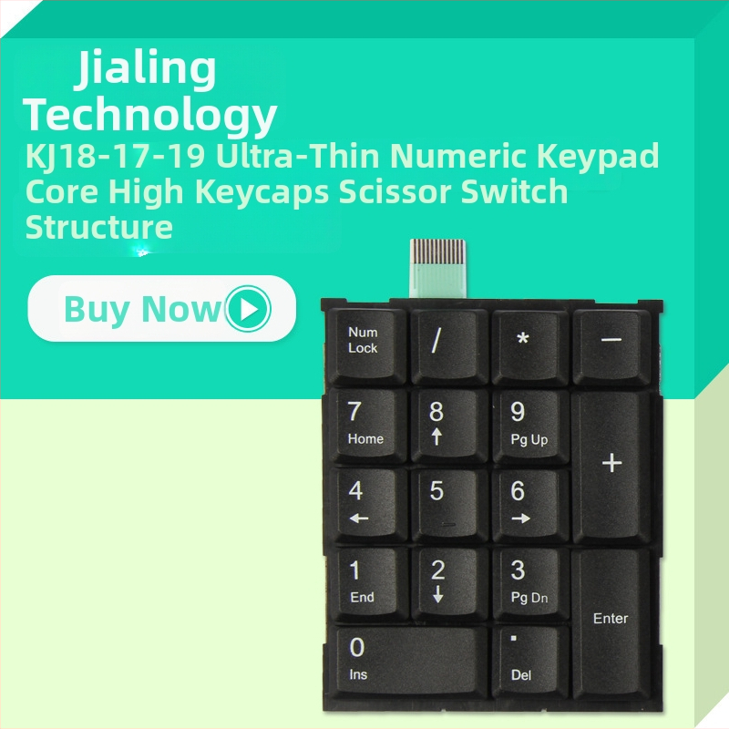 Prenosná mini numerická klávesnica do kancelárie so 17/18/19 klávesami, káblové pripojenie, ABS telo