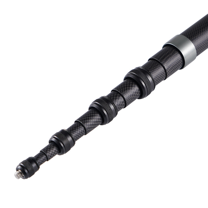 Anglies pluošto selfi lazda sporto kameroms, maksimali apkrova 2-5 kg, svoris 255 g, tinkama selfi fotografavimui