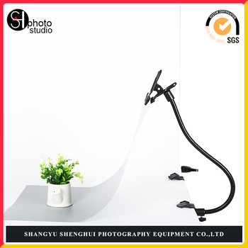 Metalo fotografijos gooseneck vamzdelis su geležine klipsu, U formos klipu, universalus klipas ir C formos klipas