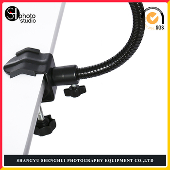 Metalo fotografijos gooseneck vamzdelis su geležine klipsu, U formos klipu, universalus klipas ir C formos klipas