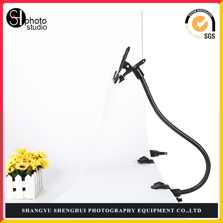 Metalo fotografijos gooseneck vamzdelis su geležine klipsu, U formos klipu, universalus klipas ir C formos klipas