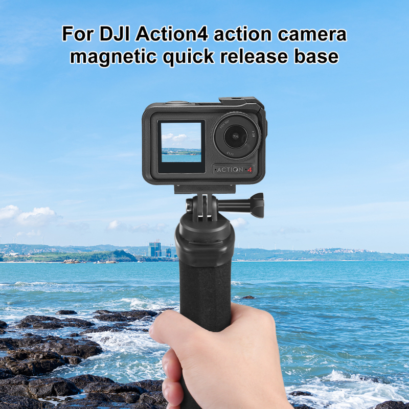 Bază cu eliberare rapidă magnetică pentru DJI Osmo Action 5 Pro/4/3, ABS, Model PU934, Brand PULUZ/Fat Cow
