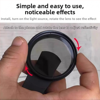 Univerzálny polarizačný filter pre mobilné telefóny s klipom, proti oslneniu, vysoké rozlíšenie — Bianli Electronics, Produktové číslo Kc3TFEkx