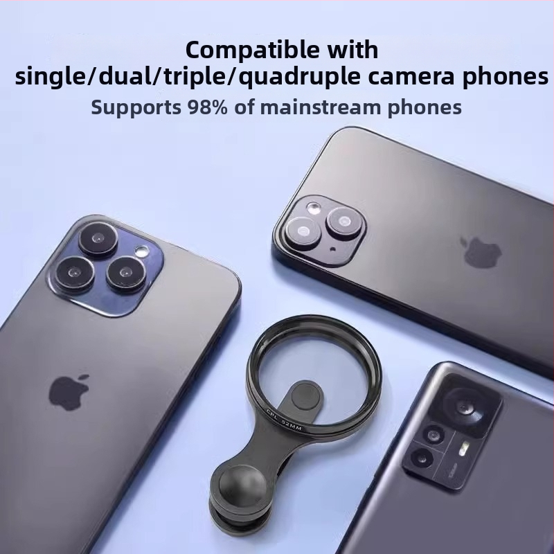  Universalus poliarizuojantis filtras mobiliems su klipu, antiatsispindėjimas, aukšta raiška — Bianli Electronics, Prekės numeris Kc3TFEkx