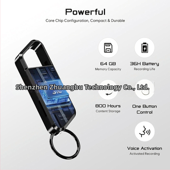 Záznamový pero na kľúčenku – nahrávanie jedným tlačidlom, formát WAV, doba nahrávania 999, podpora TF karty, USB 2.0