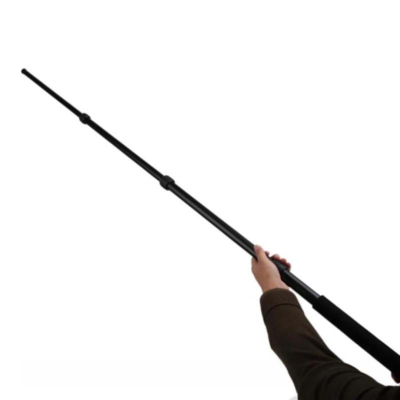 Teleskopinė lazda mikrofonui ir vaizdo įrašams – aliuminio lydinys, putų rankena, maksimali apkrova 2–5 kg, prailginimas iki 10 m