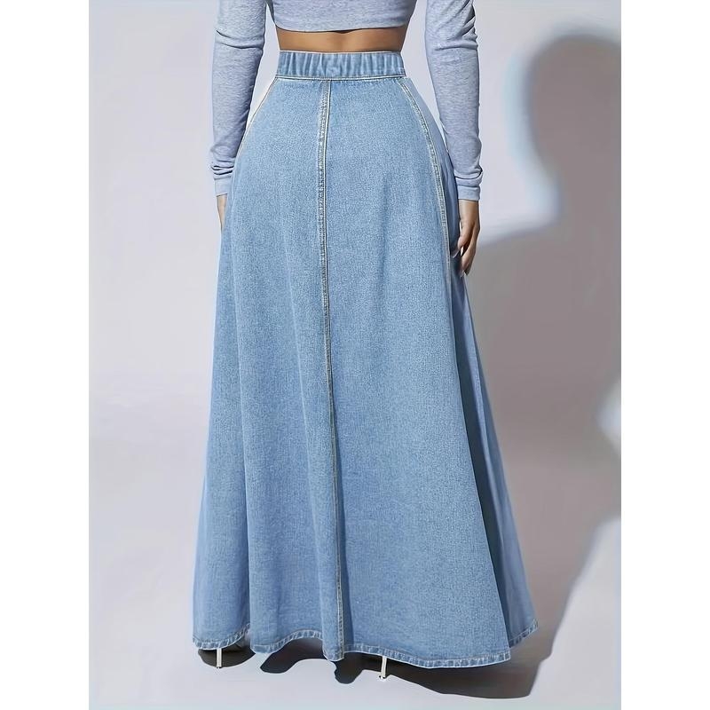 Suknja od pamuka Half-Fleece, elegantnog stila, proljeće 2025