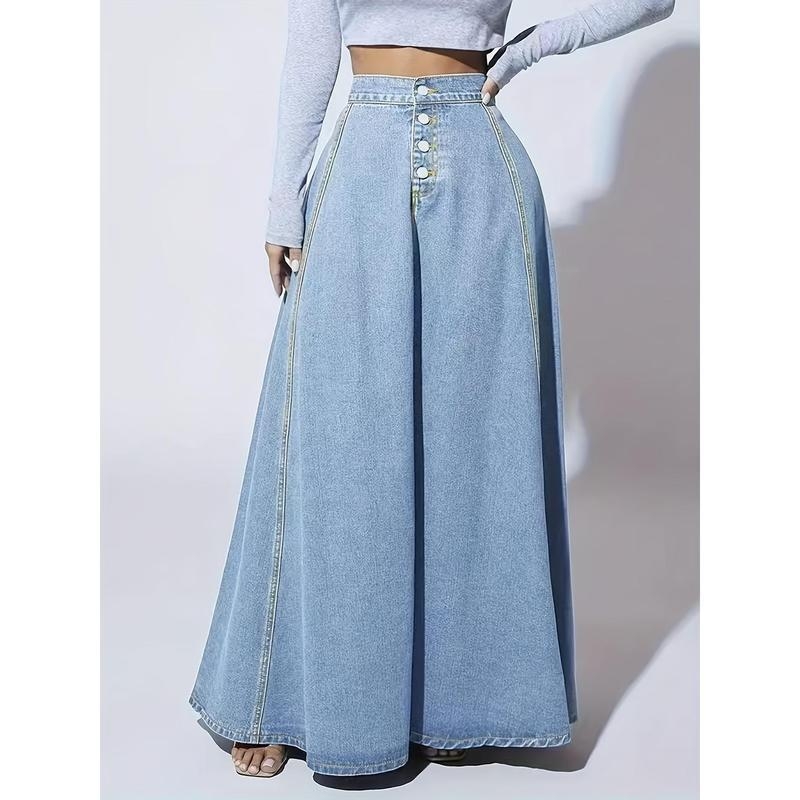 Suknja od pamuka Half-Fleece, elegantnog stila, proljeće 2025