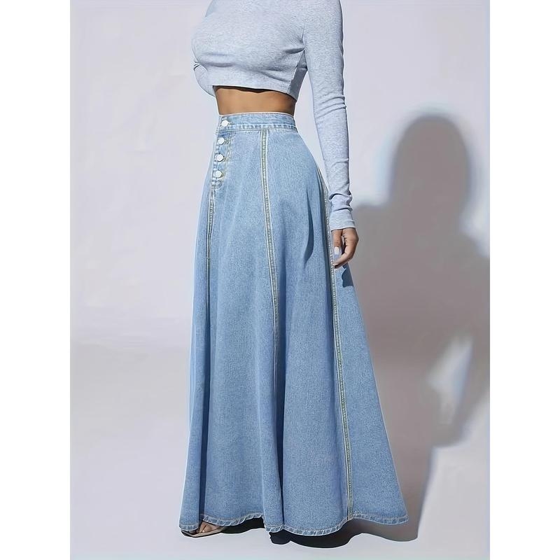 Suknja od pamuka Half-Fleece, elegantnog stila, proljeće 2025