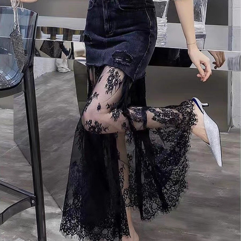 Chi weng Bodycon midi suknja, tkanina od akrilnih vlakana, sadržaj glavne tkanine 95%+, dugačka duljina, proljeće 2023