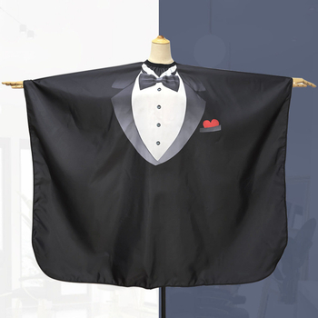 Барбер салонен комплект – памучни къси панталони, яка с лист лотос, ръкави с форма на цвете, 95%+ памук