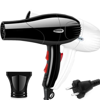 Cestovný sušič vlasov pre domáce použitie 1000W, 230V Európsky štandard, 5 nastavení prúdu vzduchu, studený/horúci vzduch, ochrana proti prehriatiu