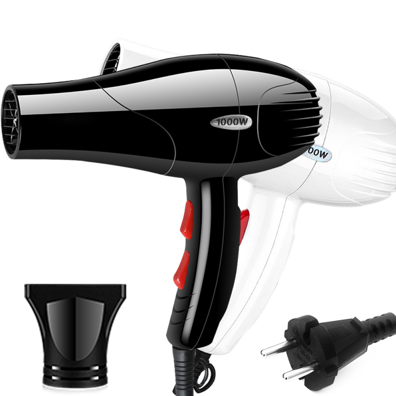 Cestovný sušič vlasov pre domáce použitie 1000W, 230V Európsky štandard, 5 nastavení prúdu vzduchu, studený/horúci vzduch, ochrana proti prehriatiu