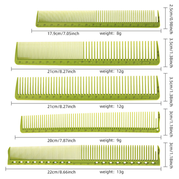 Hrebienok na strihanie vlasov, ABS materiál, extrémne tenký, ostro zakončený chvost, dvojité použitie