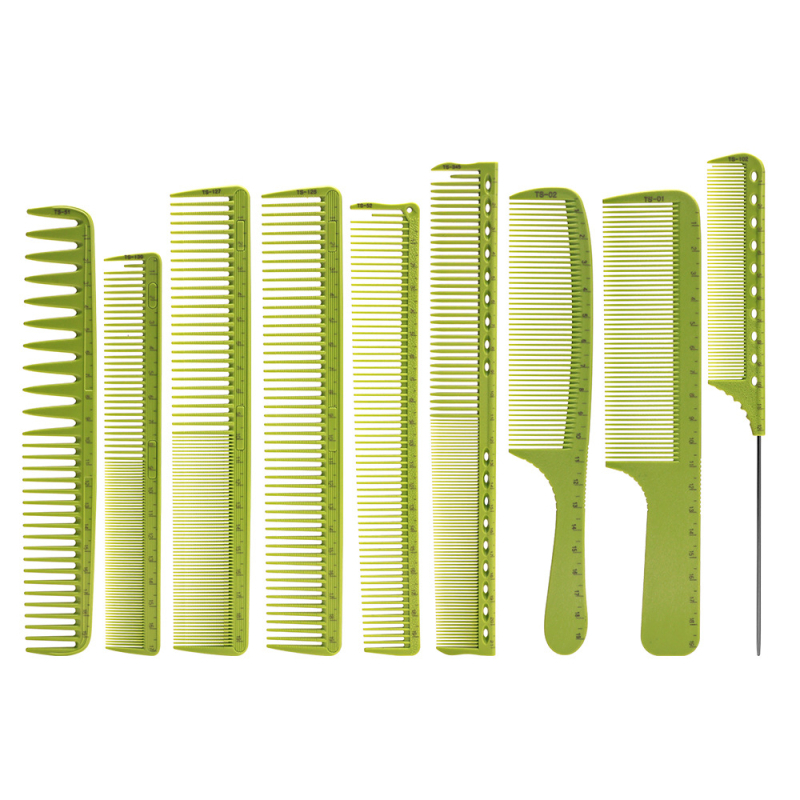 Hrebienok na strihanie vlasov, ABS materiál, extrémne tenký, ostro zakončený chvost, dvojité použitie