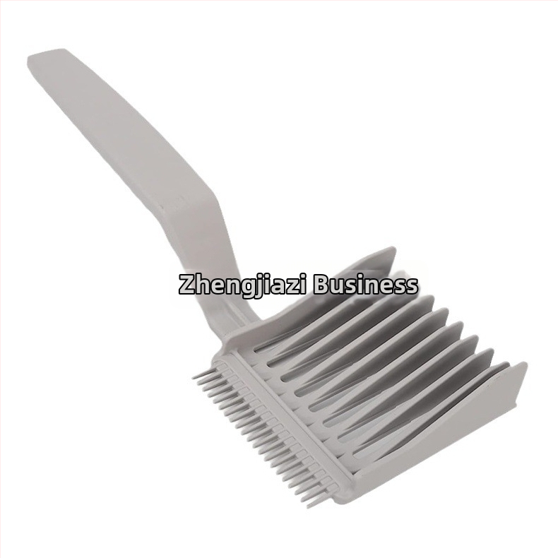 Barber Fade hrebeň s kalibrom, dlhá rukoväť, clipper hrebeň pre mužov, gradientný hrebeň
