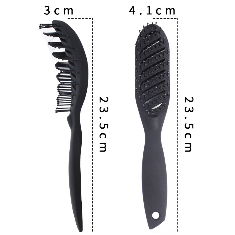 Plastový masážny hrebeň na vlasy pre všeobecné použitie